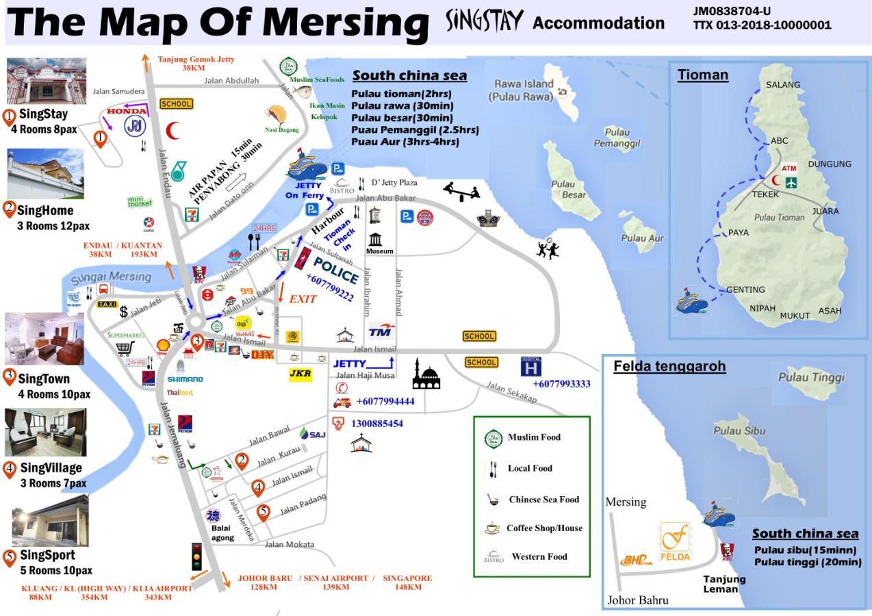 Singstay Guesthouse Mersing Luaran gambar